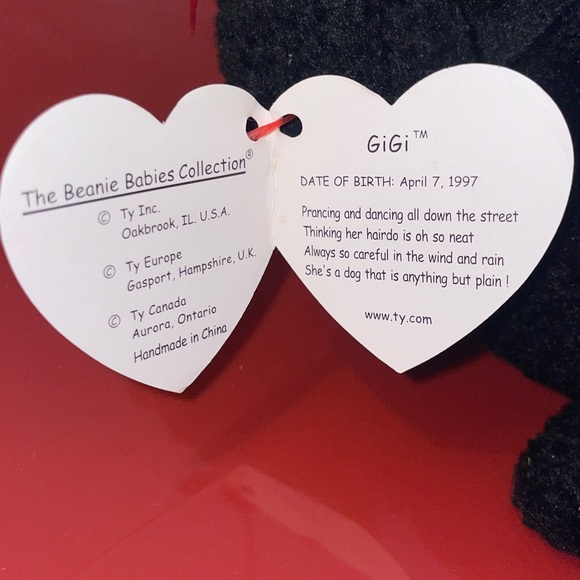 TY Beanie Baby-“GiGi” The Poodle 1997/1998- TAG ERRORS- Mint Condition - Picture 2 of 10